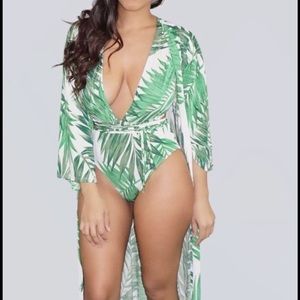 Swimsuit with cover up